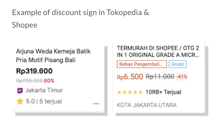 Tokopedia & Shopee Product Card screenshot