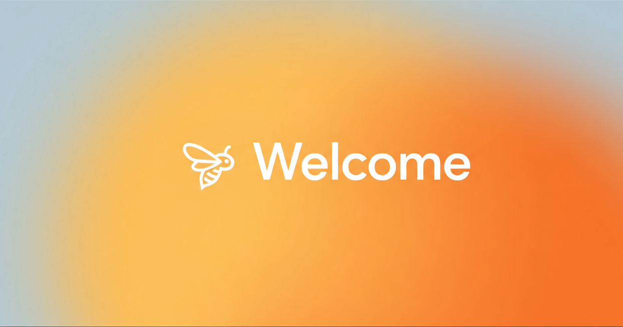 Logo on colored background